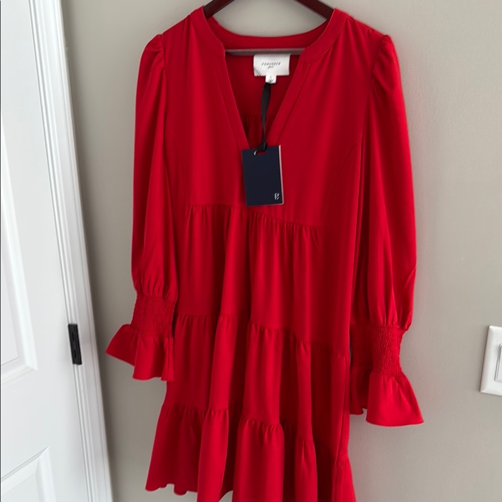 Red Tiered Dress NWT Tuckernuck